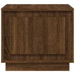 Coffee Table Brown Oak 51x50x44 cm Engineered Wood