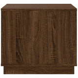 Coffee Table Brown Oak 51x50x44 cm Engineered Wood