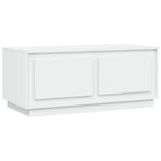 Coffee Table White 102x50x44 cm Engineered Wood