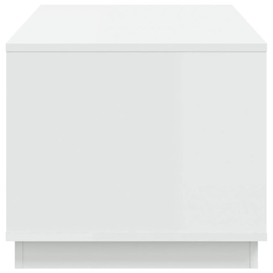 Coffee Table White 102x50x44 cm Engineered Wood