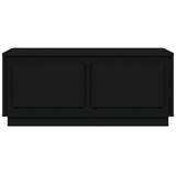 Coffee Table Black 102x50x44 cm Engineered Wood