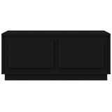 Coffee Table Black 102x50x44 cm Engineered Wood - Rear View