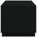 Coffee Table Black 102x50x44 cm Engineered Wood - Low Angle