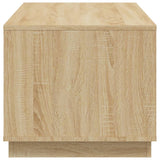 Coffee Table Sonoma Oak 102x50x44 cm Engineered Wood - Low Angle