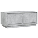 Coffee Table Concrete Grey 102x50x44 cm Engineered Wood - Front View