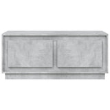 Coffee Table Concrete Grey 102x50x44 cm Engineered Wood - Rear View