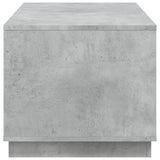 Coffee Table Concrete Grey 102x50x44 cm Engineered Wood - Low Angle