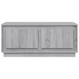 Coffee Table Grey Sonoma 102x50x44 cm Engineered Wood - Rear View