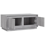 Coffee Table Grey Sonoma 102x50x44 cm Engineered Wood - Close-Up Angle