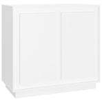 Sideboard White 80x34x75 cm Engineered Wood