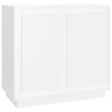 Sideboard White 80x34x75 cm Engineered Wood - Front View