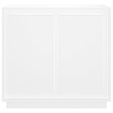 Sideboard White 80x34x75 cm Engineered Wood - 45-Degree Angle