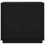 Sideboard Black 80x34x75 cm Engineered Wood