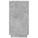 Sideboard Concrete Grey 80x34x75 cm Engineered Wood - Rear View
