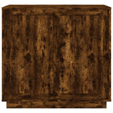 Sideboard Smoked Oak 80x34x75 cm Engineered Wood