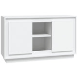 Sideboard White 102x35x60 cm Engineered Wood - Front View