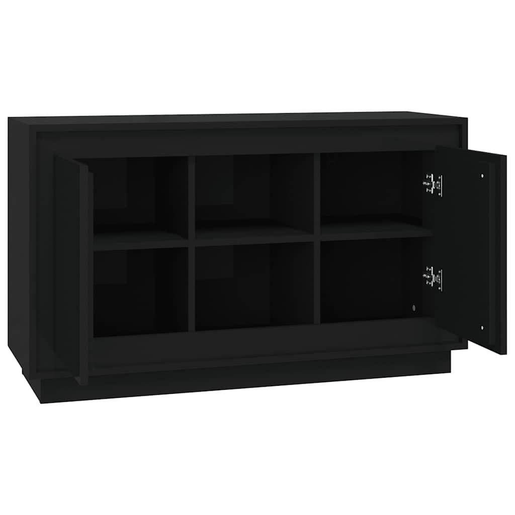 Sideboard Black 102x35x60 cm Engineered Wood