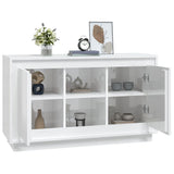 Sideboard High Gloss White 102x35x60 cm Engineered Wood - Top-Down View