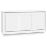 Sideboard White 102x35x55 cm Engineered Wood - Front View