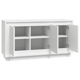 Sideboard White 102x35x55 cm Engineered Wood - Rear View