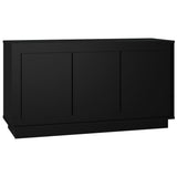Sideboard Black 102x35x55 cm Engineered Wood - Front View