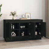 Sideboard Black 102x35x55 cm Engineered Wood - Side View