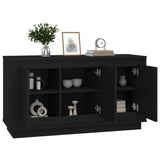 Sideboard Black 102x35x55 cm Engineered Wood - Top-Down View