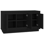 Sideboard Black 102x35x55 cm Engineered Wood