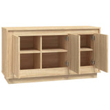 Sideboard Sonoma Oak 102x35x55 cm Engineered Wood - Rear View