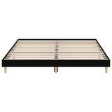 Bed Frame without Mattress Black 183x203 cm King Engineered Wood