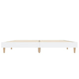 Bed Frame without Mattress White 135x190 cm Engineered Wood
