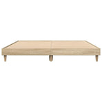 Bed Frame without Mattress Sonoma Oak 135x190 cm Engineered Wood