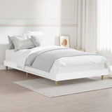 Bed Frame without Mattress White 90x190 cm Engineered Wood - Top-Down View