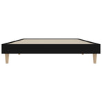 Bed Frame without Mattress Black 90x190 cm Engineered Wood