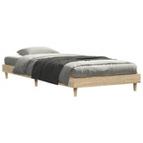 Bed Frame without Mattress Sonoma Oak 90x190 cm Engineered Wood