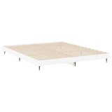 Bed Frame without Mattress White 183x203 cm King Engineered Wood