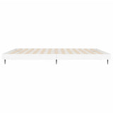 Bed Frame without Mattress White 183x203 cm King Engineered Wood