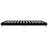 Bed Frame without Mattress Black 183x203 cm King Engineered Wood