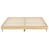 Bed Frame without Mattress Sonoma Oak 183x203 cm King Engineered Wood