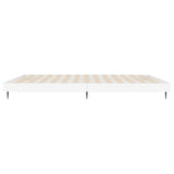 Bed Frame without Mattress White 150x200 cm Engineered Wood