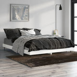 Bed Frame without Mattress White 135x190 cm Engineered Wood - Top-Down View