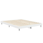 Bed Frame without Mattress White 135x190 cm Engineered Wood