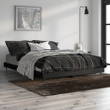 Bed Frame without Mattress Black 135x190 cm Engineered Wood - Top-Down View