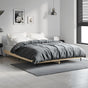 Bed Frame without Mattress Sonoma Oak 135x190cm Engineered Wood
