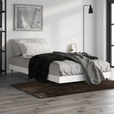 Bed Frame without Mattress White 90x190 cm Engineered Wood - Top-Down View