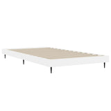 Bed Frame without Mattress White 90x190 cm Engineered Wood