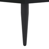 Bed Frame without Mattress Black 90x190 cm Engineered Wood - Low Angle