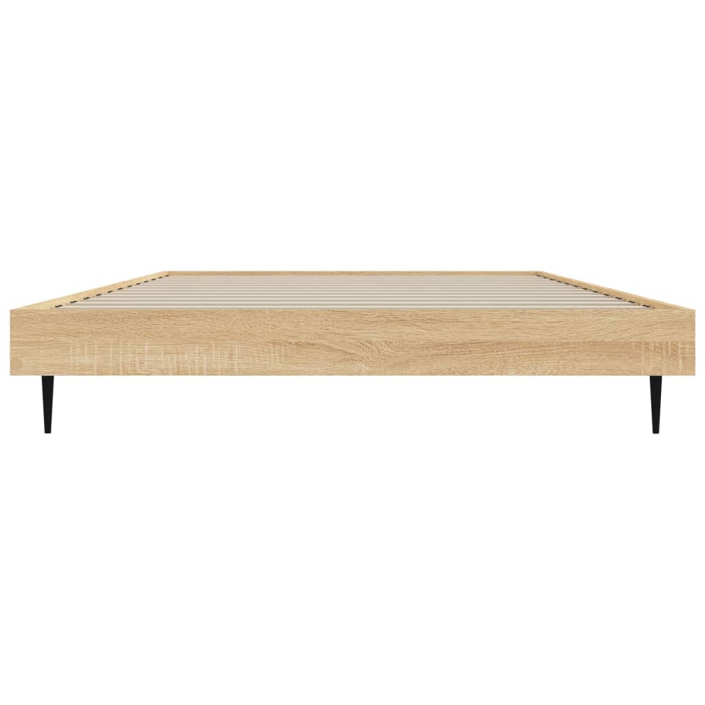 Bed Frame without Mattress Sonoma Oak 90x190 cm Engineered Wood