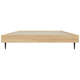 Bed Frame without Mattress Sonoma Oak 90x190 cm Engineered Wood