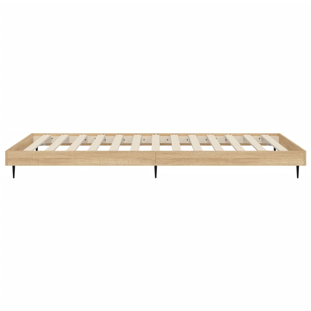 Bed Frame without Mattress Sonoma Oak 90x190 cm Engineered Wood